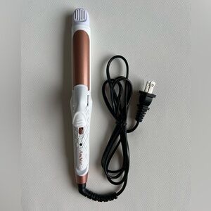 Travel curling iron/straightener combo